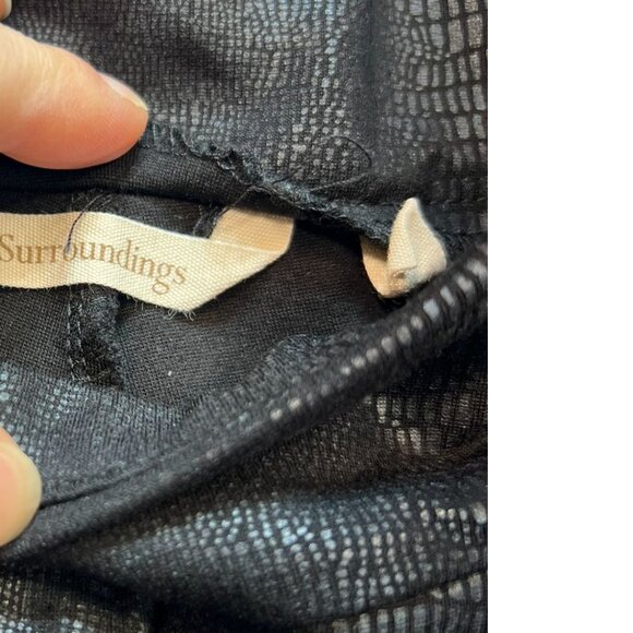 Soft Surroundings Womens Pull On Pants Size Medium Black Stretch Casual - Picture 4 of 11